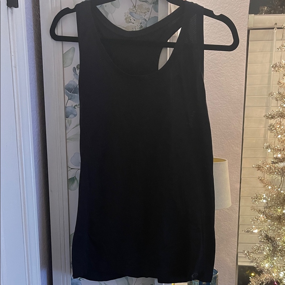 Black Sleeveless Women's Racerback Top